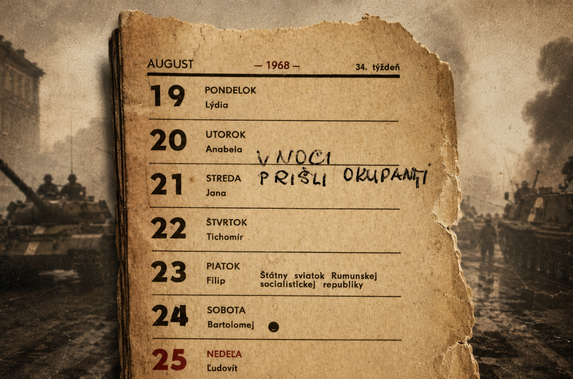 21. august 1968 okupácia Československa