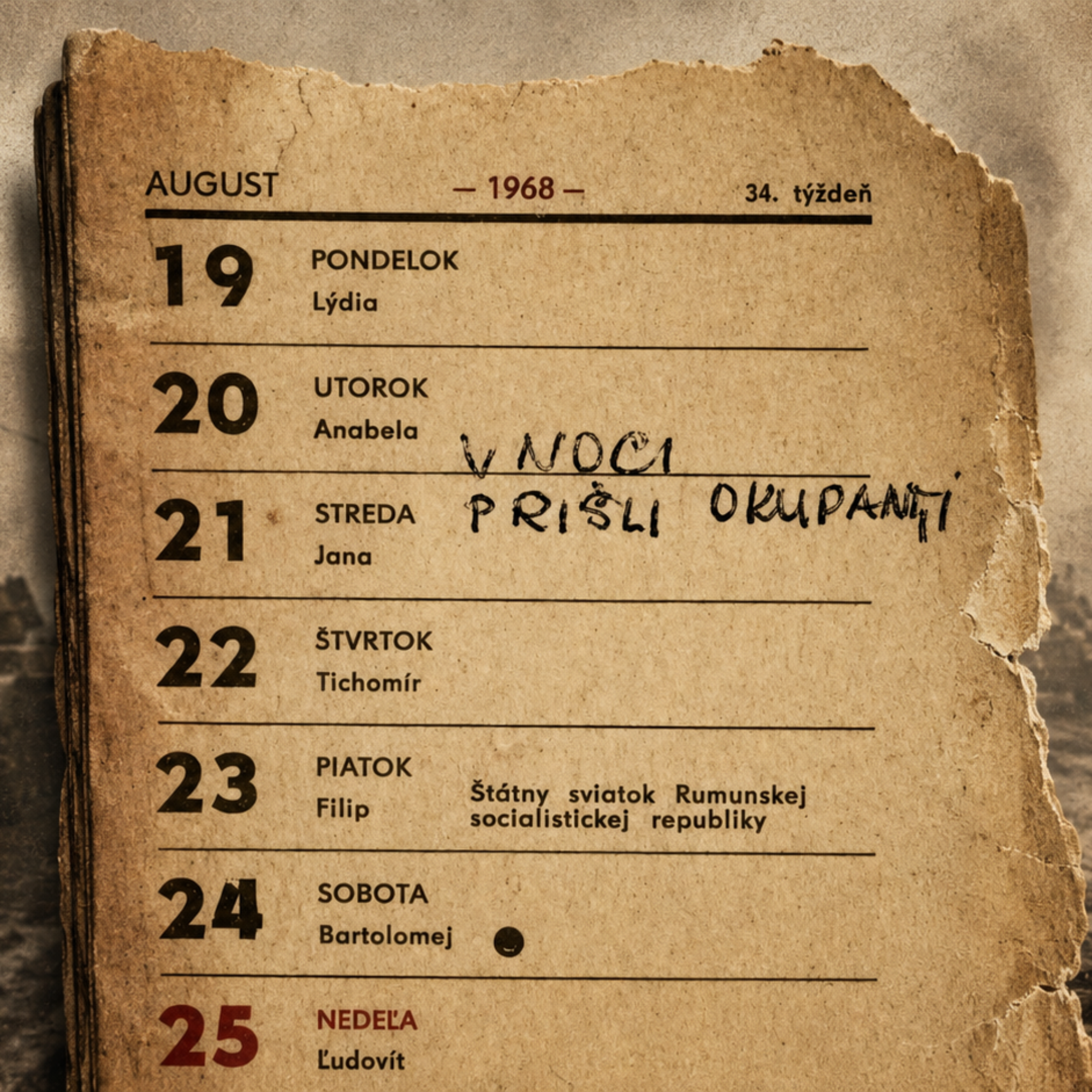 21. august 1968 okupácia Československa