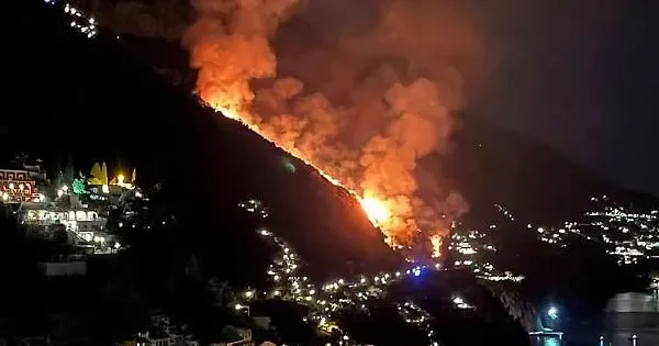 Požiar pri Positane zasiahol pobrežie Amalfi. Plamene podporoval vietor, čo bolo príčinou požiaru?