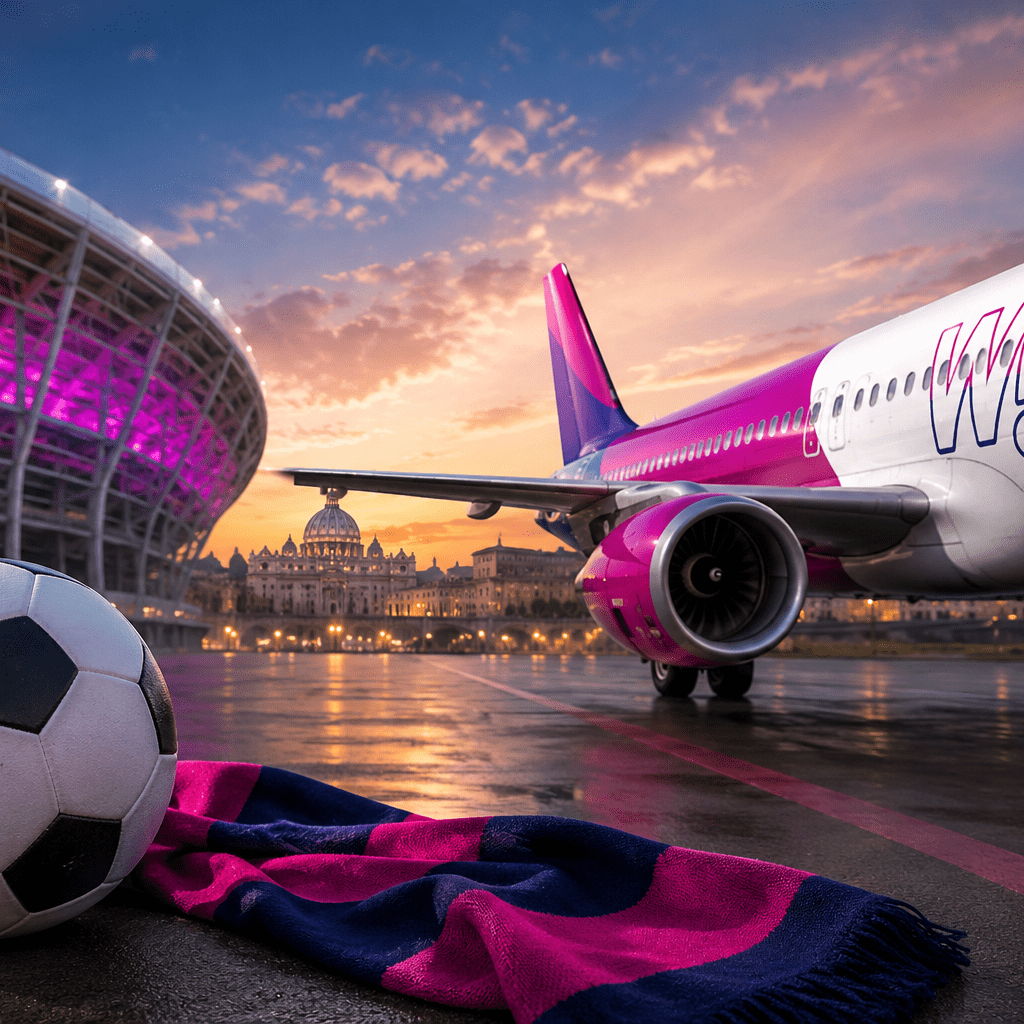 Wizz Air Bratislava – Rím: pribúdajú špeciálne lety na najväčšie európske futbalové zápasy